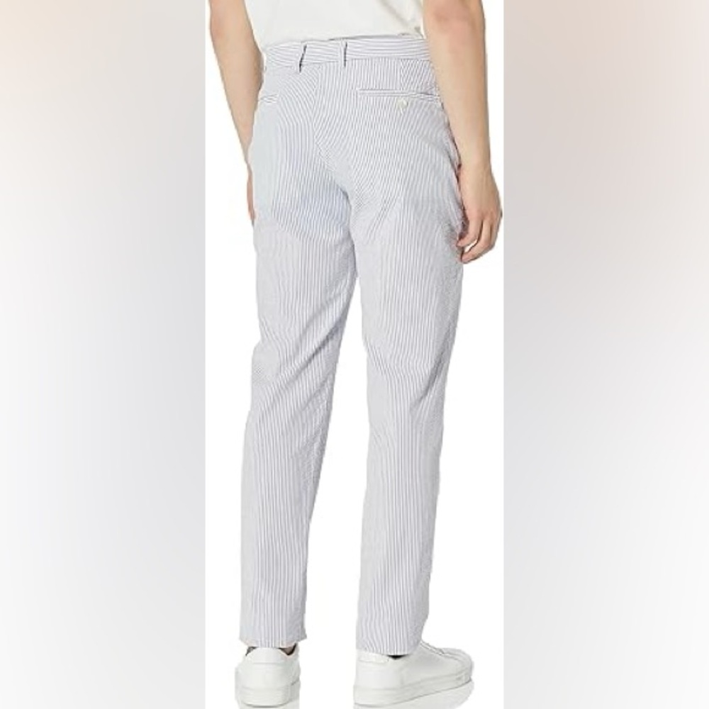 Brooks Brothers Blue Striped Chinos